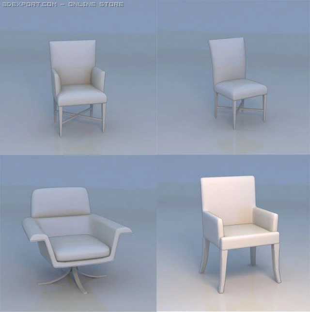sofa couch lounge 3D Model .c4d .max .obj .3ds .fbx .stl .blend 
