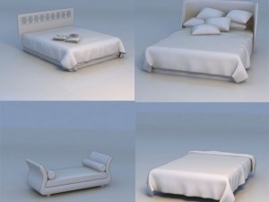 bed massage bed Modèle 3D