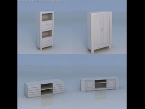 shelf cabinet cupboard bureau Modelo 3D