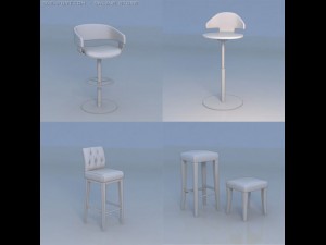 bar stool chair sofa Modelo 3D