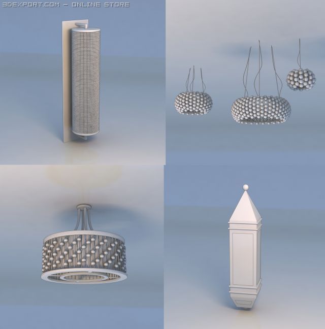 light pendant light lamp 3Dモデル .c4d .max .obj .3ds .fbx .stl .blend