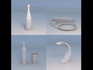bottle art piece accessories 3D 모델