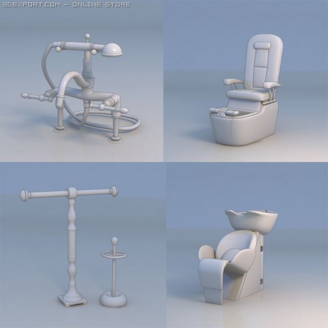 sauna machine massage chair 3D Model .c4d .max .obj .3ds .fbx .stl .blend 