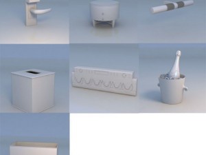 beer bottle drum accessories 3D 모델