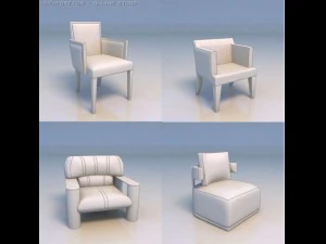 kursi sofa sofa Model 3D