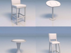 stool chair Model 3D