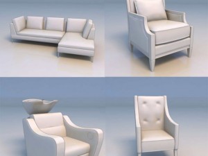 sofa couch lounge Model 3D