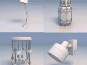 light lamp pendant light 3D Model