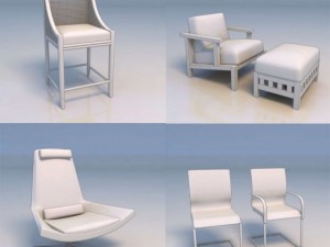 sofa chair Model 3D