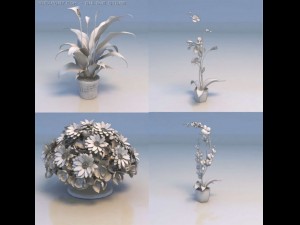 flowers plant Modelo 3D