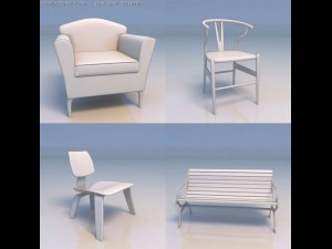 chair sofa lounge Model 3D