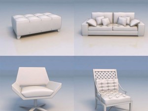 sofa chair couch Modelo 3D