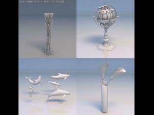 plant flowers accessories art piece Modelo 3D
