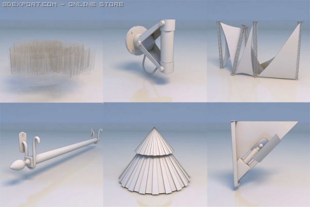 canopy decorative thing support Modèle 3D .c4d .max .obj .3ds .fbx .stl .blend 