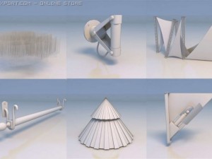 canopy decorative thing support Modello 3D