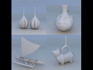art piece accessories statue Model 3D