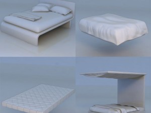 bed massage bed Model 3D