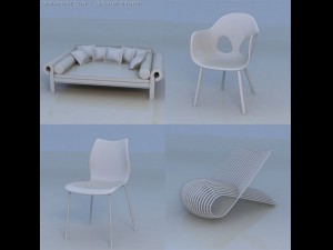 chair sofa Model 3D