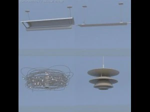 Pendelleuchte 3D Modell
