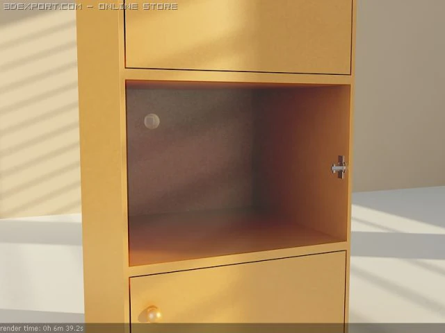 cupboard 3D Model .c4d .max .obj .3ds .fbx .stl .blend