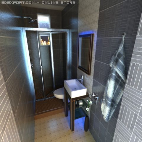 bathroom 0013 Modèle 3D .c4d .max .obj .3ds .fbx .stl .blend 
