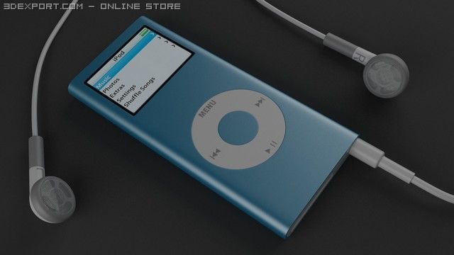 i pod nano 3D मॉडल .c4d .max .obj .3ds .fbx .stl .blend 