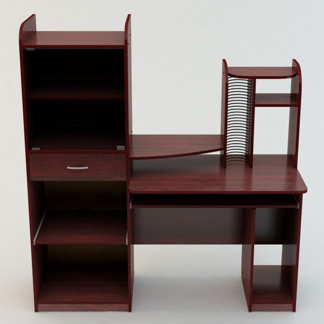 computer table 3D Модель .c4d .max .obj .3ds .fbx .stl .blend