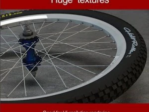 mountain bike 26 wheels set 3D Model