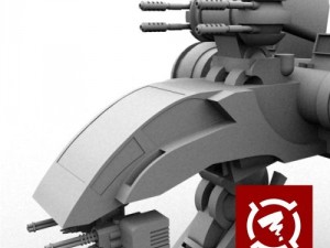 battle robot Modello 3D