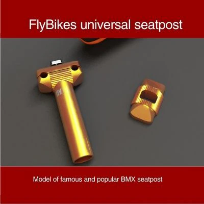 fly bikes universal seatpost 3D Model .c4d .max .obj .3ds .fbx .stl .blend