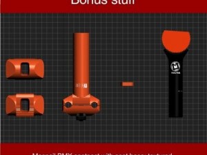 fly bikes universal seatpost 3D 모델