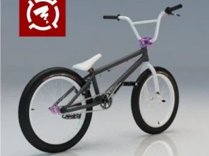 h4 signature bmx bicycle 3D Model