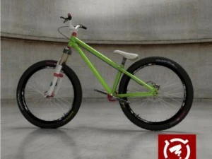 Bicicletta da strada a zigzag Modello 3D