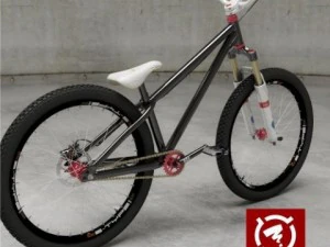 zigzag streetdirt bicycle 3D Model