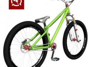 zigzag streetdirt bicycle 3D Model