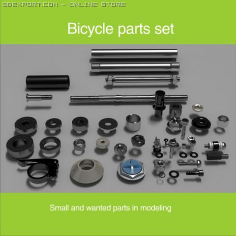 parts for modeling 3D Model .c4d .max .obj .3ds .fbx .stl .blend 