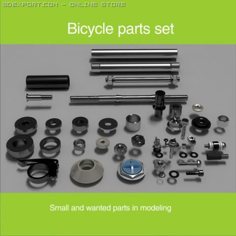 parts for modeling 3D Model .c4d .max .obj .3ds .fbx .stl .blend 