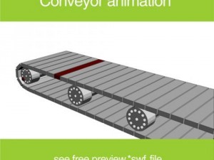 animation of conveyor belt 3D Модель