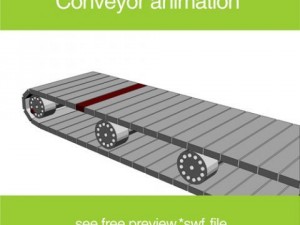 animation of conveyor belt 3D Model