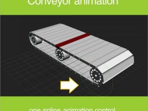 animation of conveyor belt 3D Модель