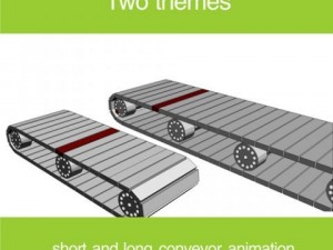 animation of conveyor belt 3D Модель