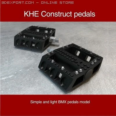 khe construct pedals 3D Model .c4d .max .obj .3ds .fbx .stl .blend 