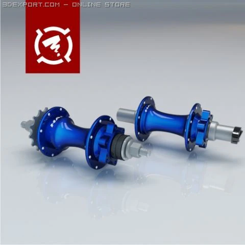 halo hubs set 3D Model .c4d .max .obj .3ds .fbx .stl .blend 