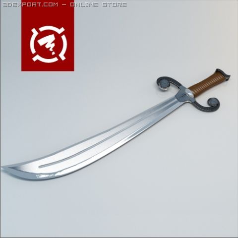 sword model 3D Model .c4d .max .obj .3ds .fbx .stl .blend 