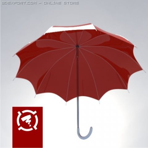 umbrella 3D Model .c4d .max .obj .3ds .fbx .stl .blend 