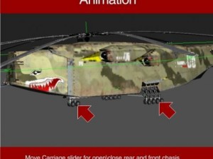 zigzain transport helicopter 3D Модель