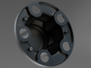 chevrolet rally wheel center hub cap 5x127 3D 프린트 모델