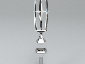 lincoln town car hood ornament emblem 3d printable 3D Print Model