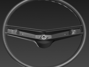 GAZ-24 Volga steering wheel 3d Scan Model 3D