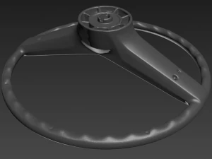 GAZ-24 Volga steering wheel 3d Scan 3D Model